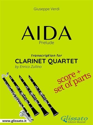 cover image of Aida (prelude) Clarinet Quartet--Score & Parts